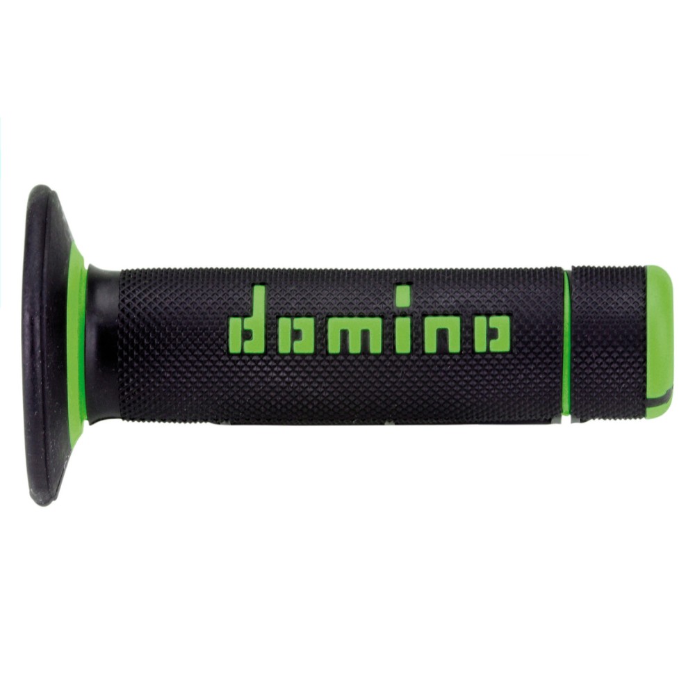 Pair of Grips off-road Domino A020 - black green Pair of Grips off-road Domino A020 - black green