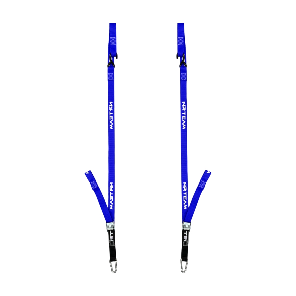 Pair of motorcycle straps Pull Up 38mm NRTeam blue DS89.PU15B