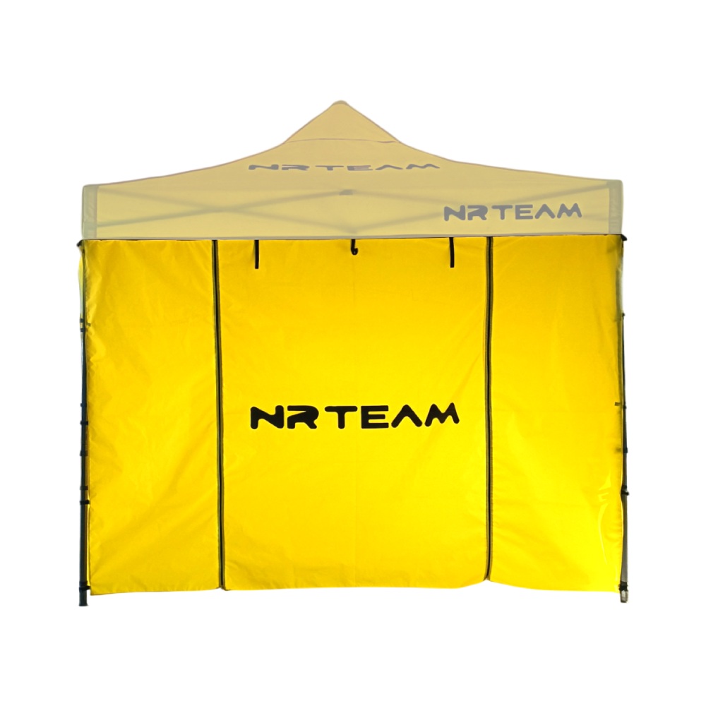 Gazebo front wall with door - yellow GZB-FD.G