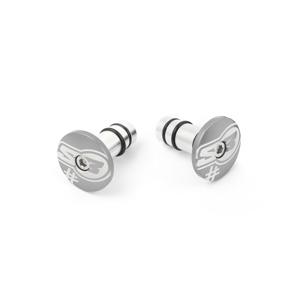 Pair of handlebar end caps S3 grey Too HA-END2-S