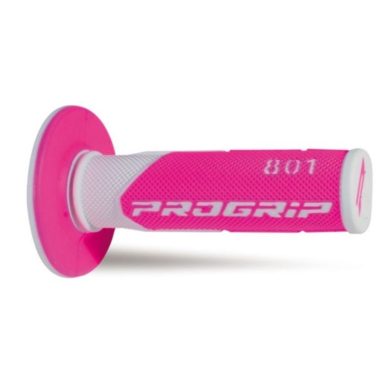 Pair of Grips off-road Pro Grip 801 - white fuchsia fluo Pair of Grips off-road Pro Grip 801 - white fuchsia fluo