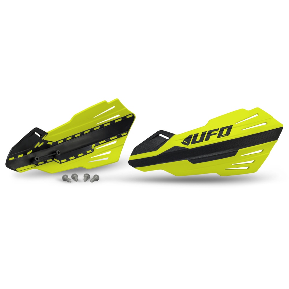 Pair of handguards UFO MERCURY for lever mounts yellow Pair of handguards UFO MERCURY for lever mounts yellow