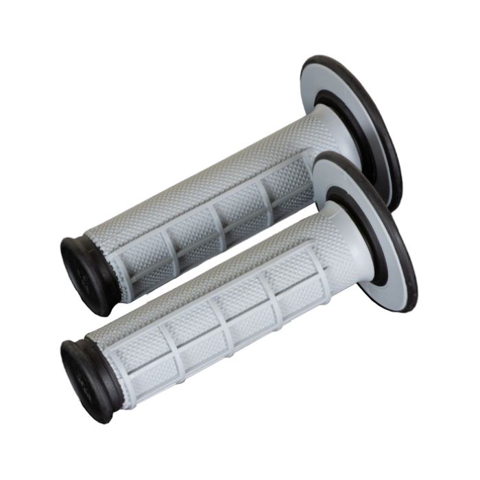 Pair of Grips Renthal Dual Half Waffle - black grey R-G151