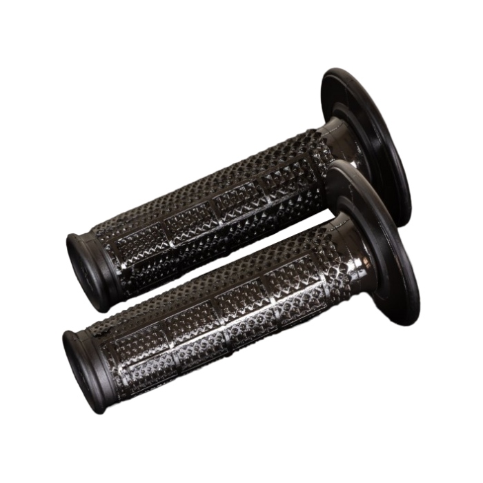 Pair of Grips off-road Renthal Dual Half Waffle Tapered - black R-G198